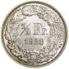 50 Rappen, 1928, Stempelglanz