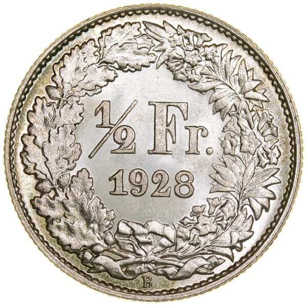 26145_1 50 Rappen, 1928, Stempelglanz
