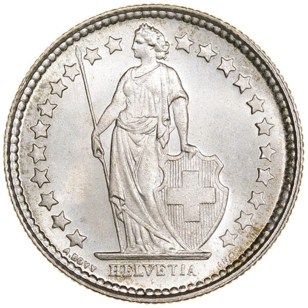 50 Rappen, 1928, Stempelglanz