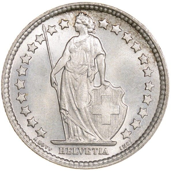 50 Rappen, 1929, Stempelglanz