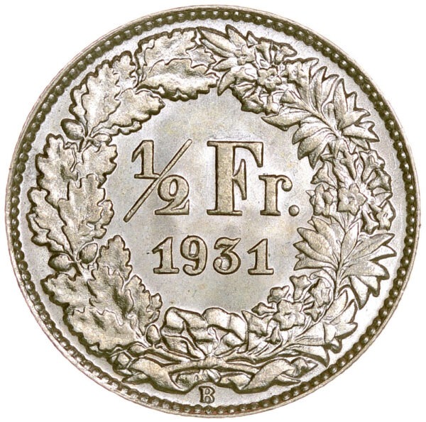 26150_1 50 Rappen, 1931, Stempelglanz