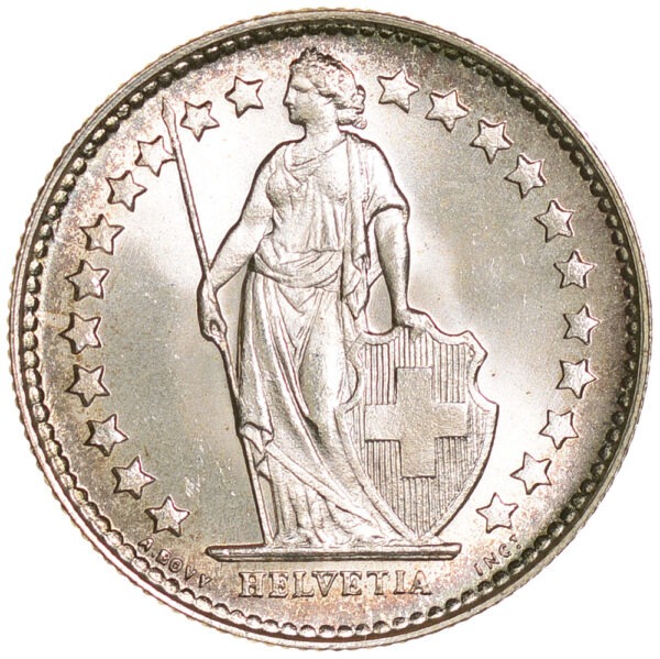 50 Rappen, 1934, Stempelglanz