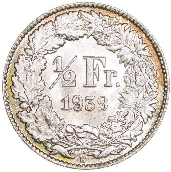 26157_1 50 Rappen, 1939, Stempelglanz