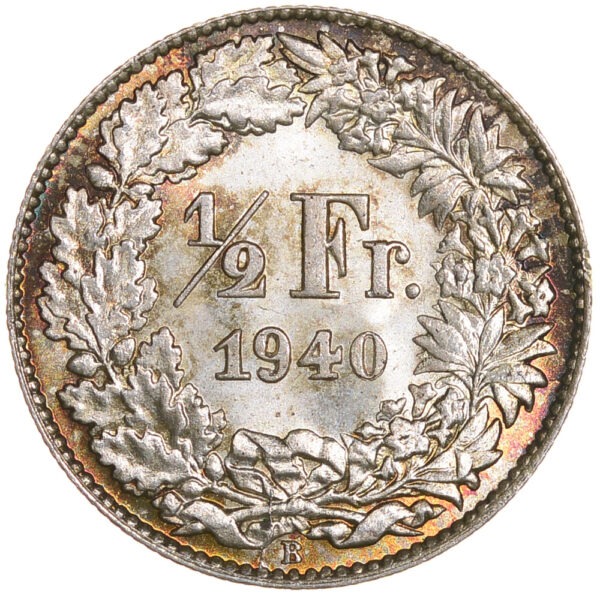 26159_1 50 Rappen, 1940, Stempelglanz