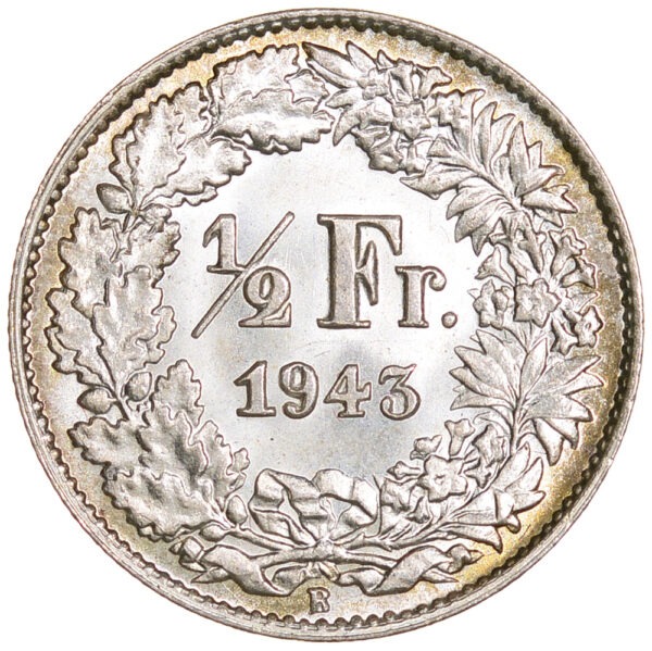 26168_1 50 Rappen, 1943, Stempelglanz