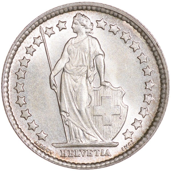 50 Rappen, 1943, Stempelglanz