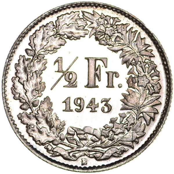 26169_1 50 Rappen, 1943, Erstabschlag