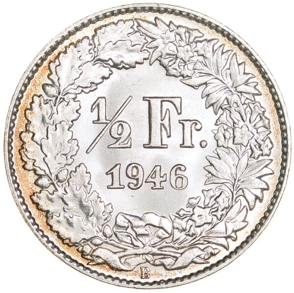 26180_1 50 Rappen, 1946, Stempelglanz