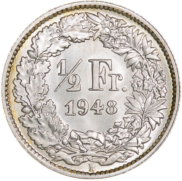 26183_1 50 Rappen, 1948, Stempelglanz