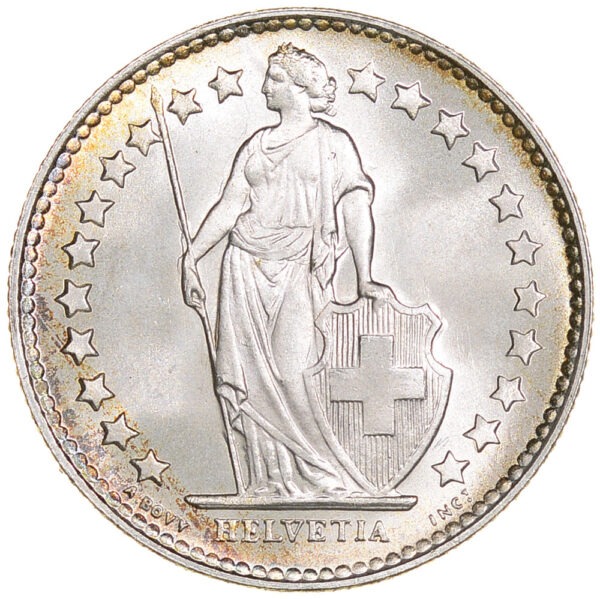 50 Rappen, 1948, Stempelglanz