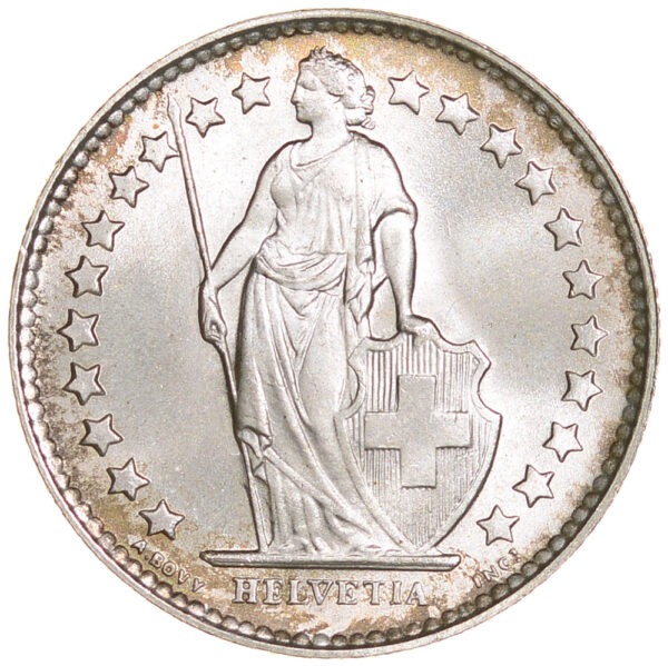 50 Rappen, 1950, Stempelglanz