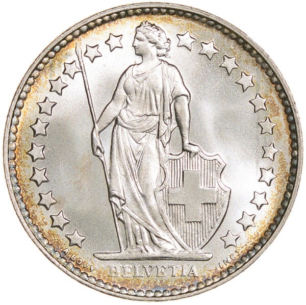 50 Rappen, 1951, Stempelglanz