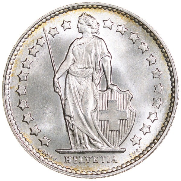 50 Rappen, 1952, Stempelglanz