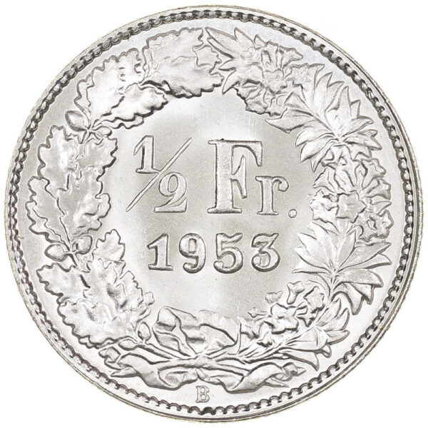26193_1 50 Rappen, 1953, Stempelglanz