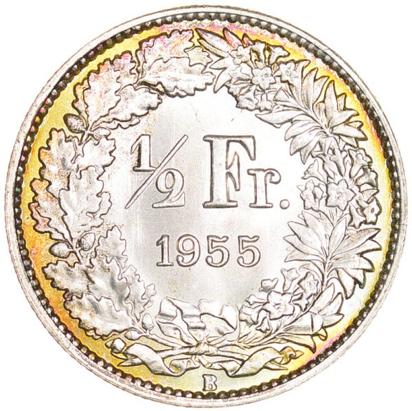 26195_1 50 Rappen, 1955, Stempelglanz