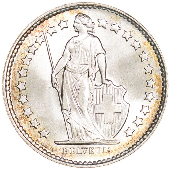 50 Rappen, 1955, Stempelglanz
