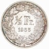 50 Rappen, 1955, Erstabschlag