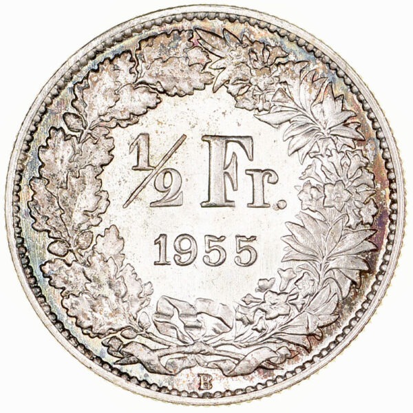 26196_1 50 Rappen, 1955, Erstabschlag