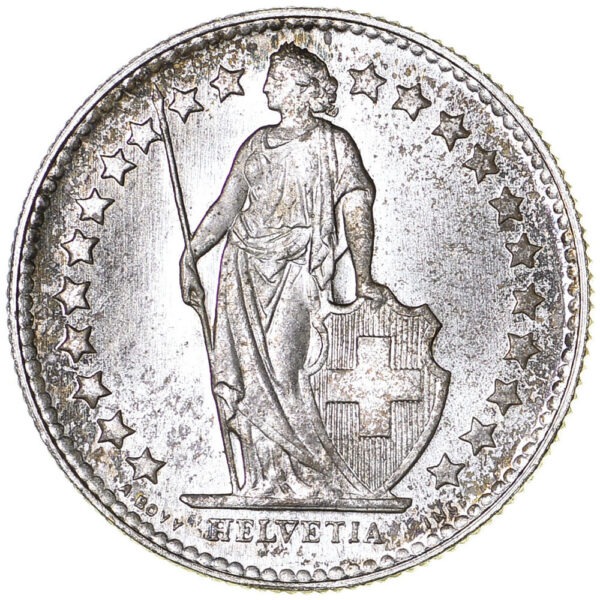 50 Rappen, 1955, Erstabschlag