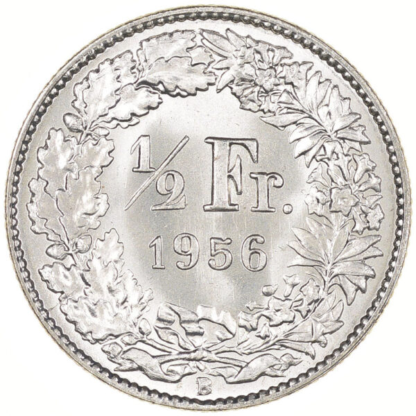 26198_1 50 Rappen, 1956, Stempelglanz