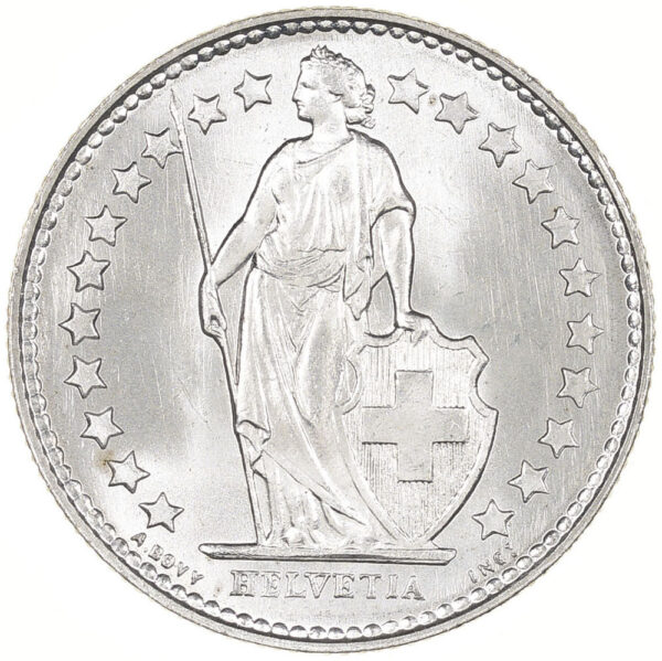 50 Rappen, 1956, Stempelglanz