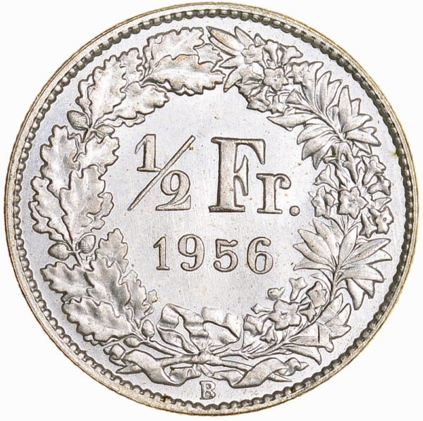 26199_1 50 Rappen, 1956, Erstabschlag