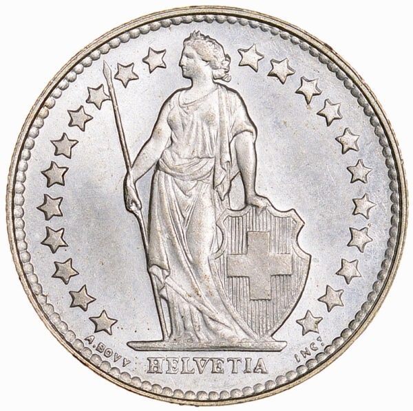 50 Rappen, 1956, Erstabschlag