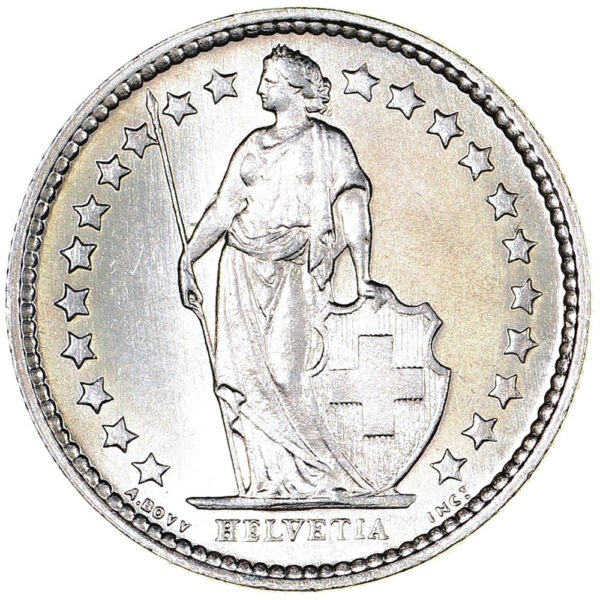 50 Rappen, 1957, Stempelglanz