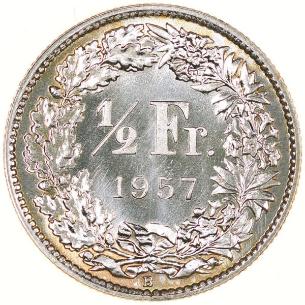 26202_1 50 Rappen, 1957, Erstabschlag