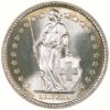 50 Rappen, 1957, Erstabschlag