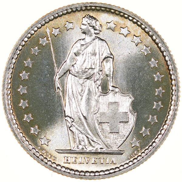 50 Rappen, 1957, Erstabschlag