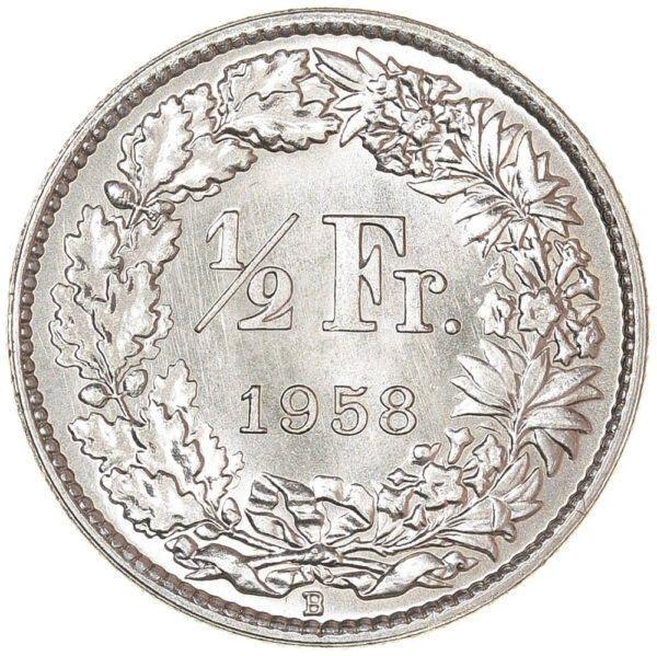 26204_1 50 Rappen, 1958, Stempelglanz