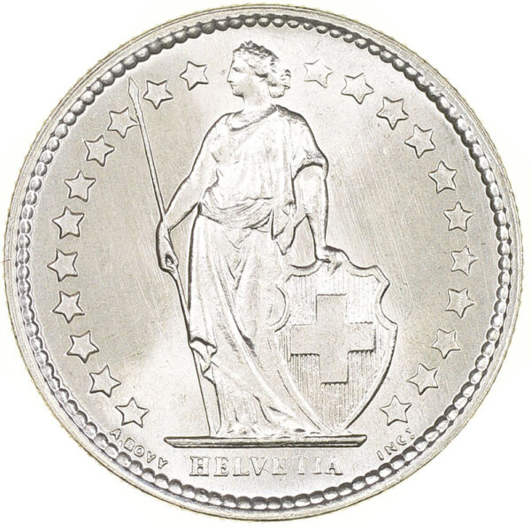 50 Rappen, 1958, Stempelglanz