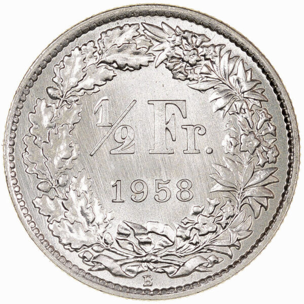 26205_1 50 Rappen, 1958, Erstabschlag