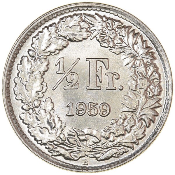 26207_1 50 Rappen, 1959, Stempelglanz