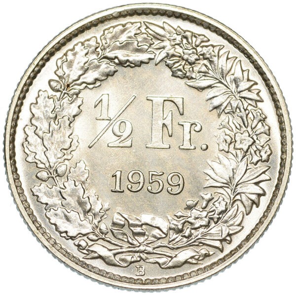 26208_1 50 Rappen, 1959, Erstabschlag
