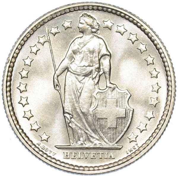 50 Rappen, 1959, Erstabschlag