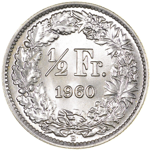 26209_1 50 Rappen, 1960, Stempelglanz