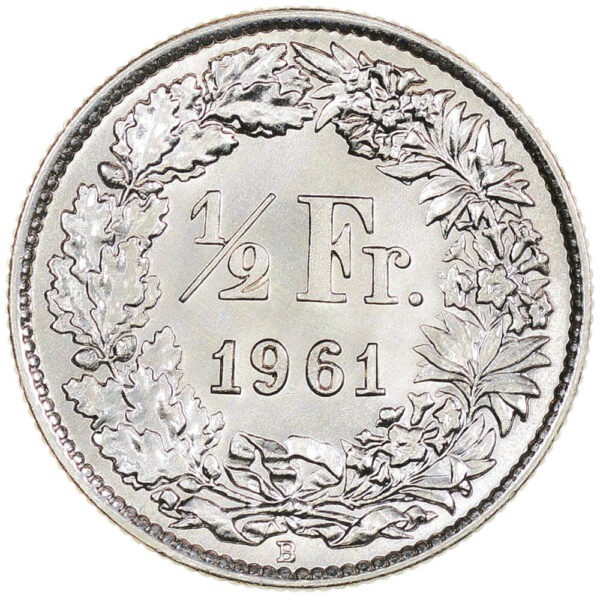 26210_1 50 Rappen, 1961, Stempelglanz