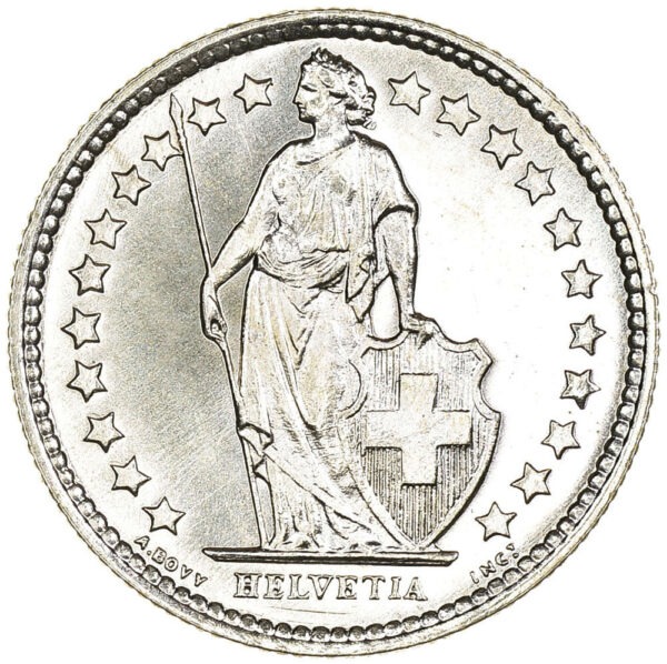 50 Rappen, 1961, Stempelglanz