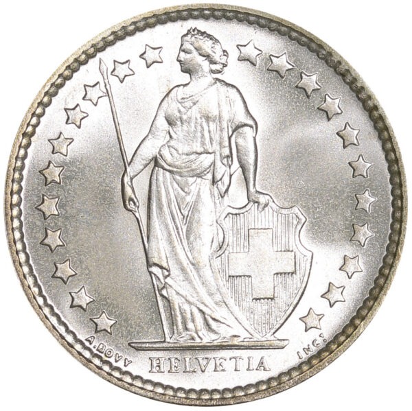 50 Rappen, 1962, Stempelglanz