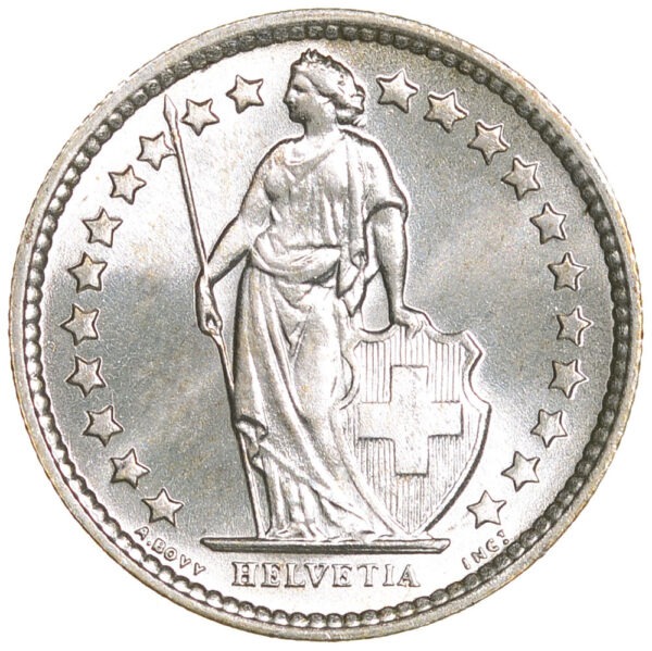 50 Rappen, 1964, Stempelglanz