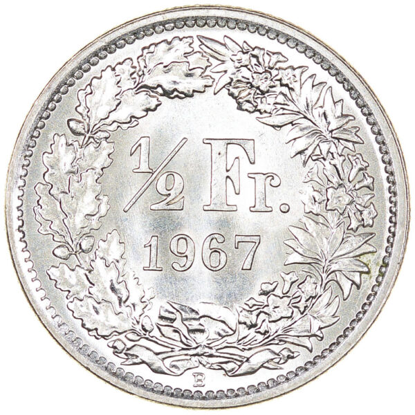 26218_1 50 Rappen, 1967, Stempelglanz