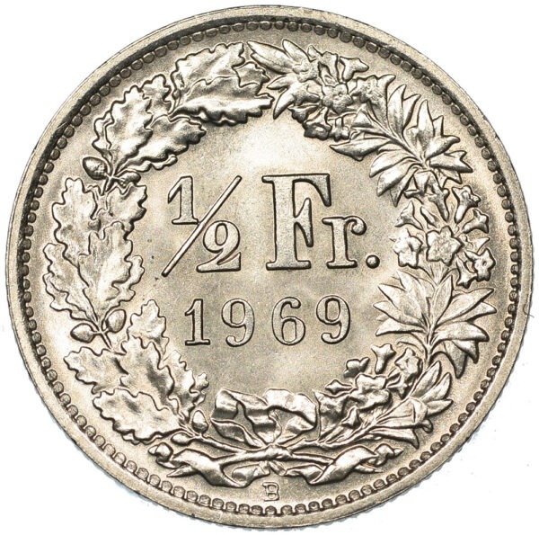26221_1 50 Rappen, 1969, Stempelglanz