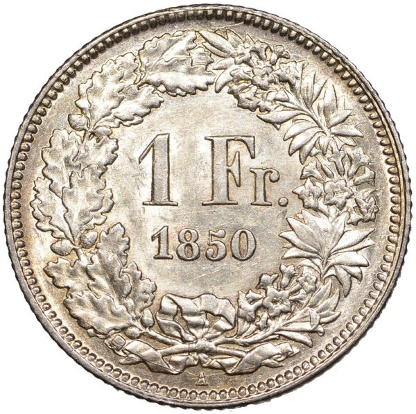 26235_1 1 Franken, 1850, fast unzirkuliert