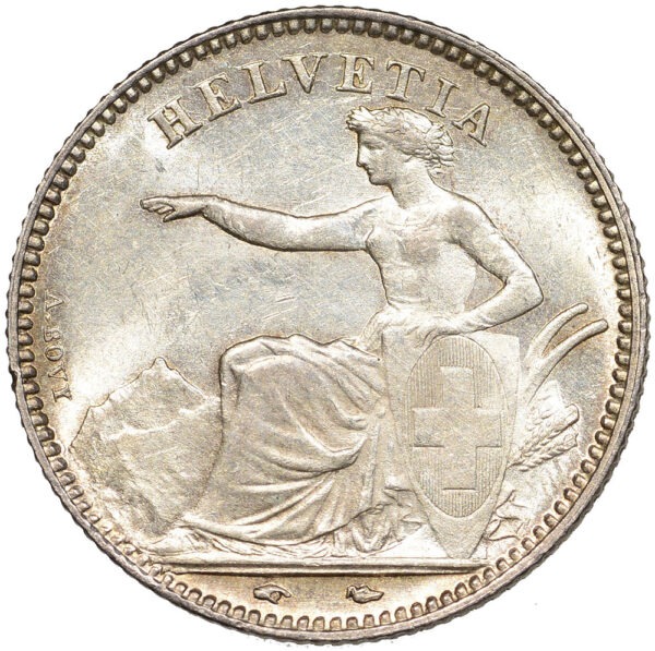 1 Franken, 1850, fast unzirkuliert