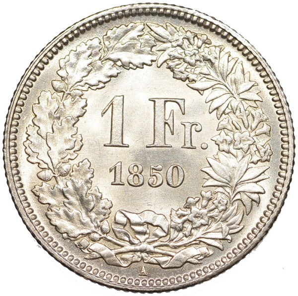 26237_1 1 Franken, 1850, unz/stgl