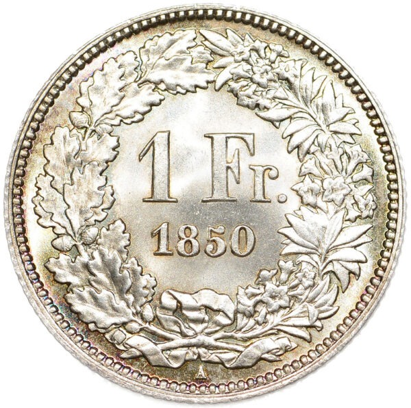 26238_1 1 Franken, 1850, Stempelglanz