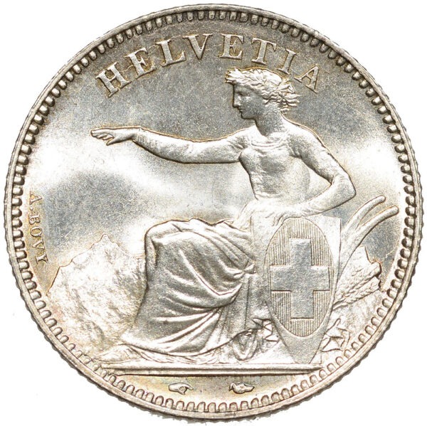1 Franken, 1851, Stempelglanz