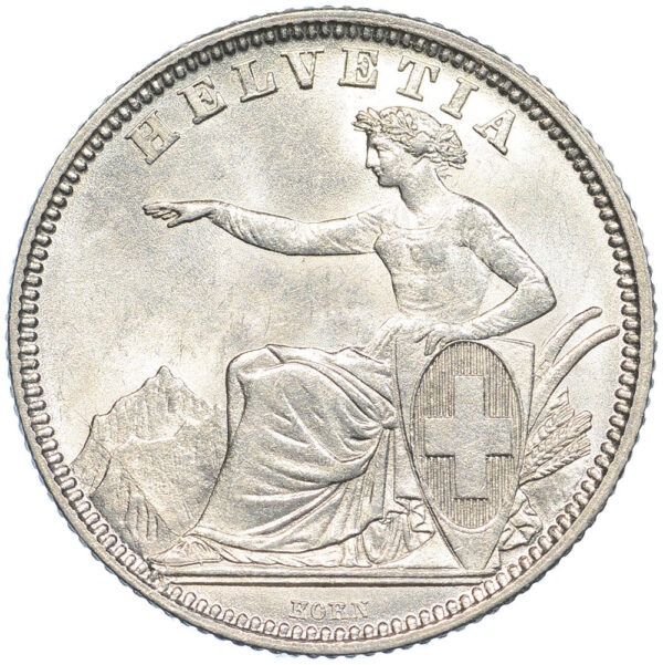 1 Franken, 1860, unzirkuliert